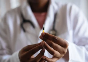 a doctor Holding Injection