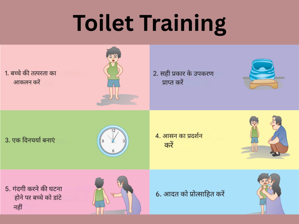 steps of toilet training for children