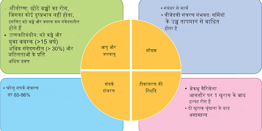 Chickenpox Kyu Hota Hai and effect ऑफ climate and vaccination on children